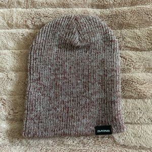 Maroon and white gradient Dakine beenie
